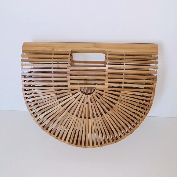 NWOT Samuel Ark Bamboo Handbag/Purse - Picture 9 of 11